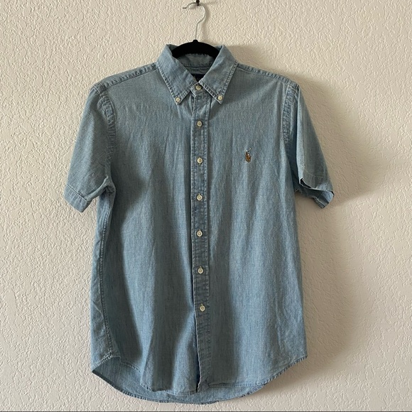 Polo Ralph Lauren Classic Fit Chambray Shirt Size Small - Picture 3 of 13